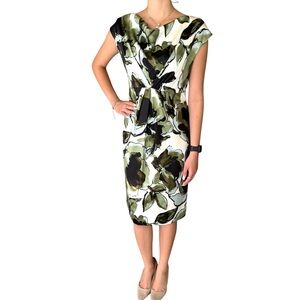 MaxMara Silk Midi Dress Floral Print